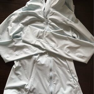 Mint/light blue Zip Up Windbreaker Jacket